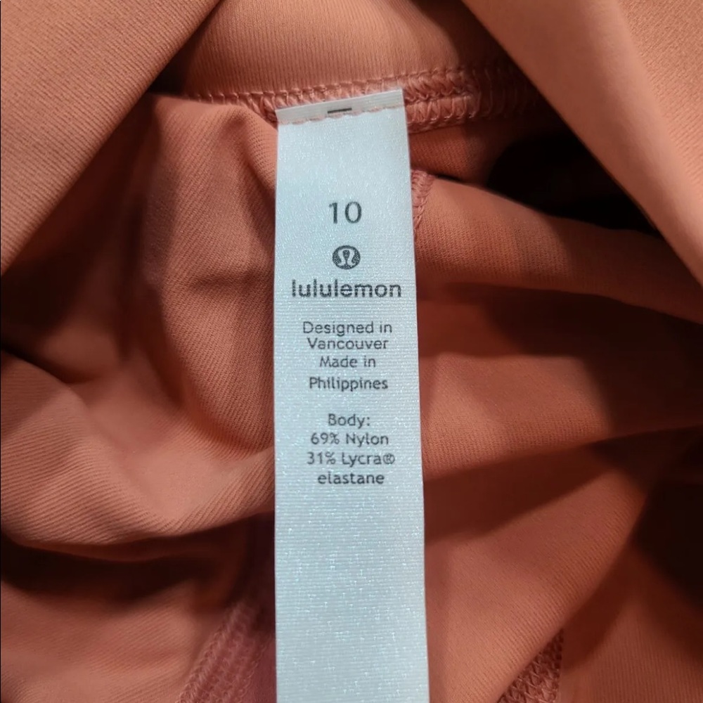 Lululemon Wunder Under HR Tight 28” Flux Rustic Coral RUSC Size 10 NEW - Picture 7 of 13